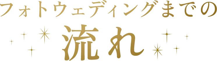 フォトウェディングまでの流れ